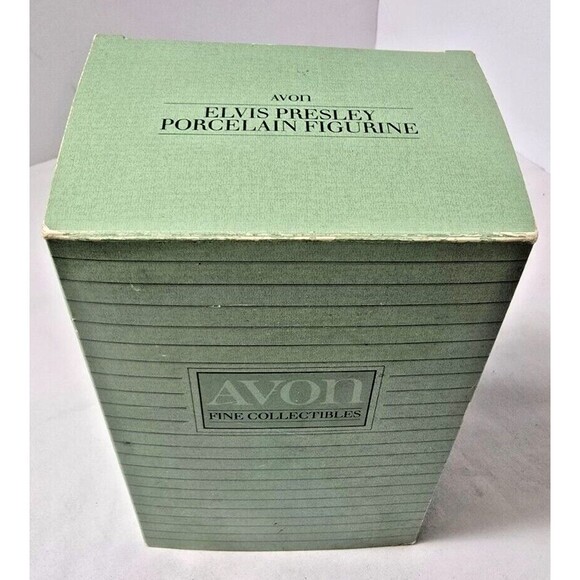 Elvis Presley Porcelain Hand Painted Figurine Avon VTG 1987 Memphis King Of Rock - Picture 3 of 11